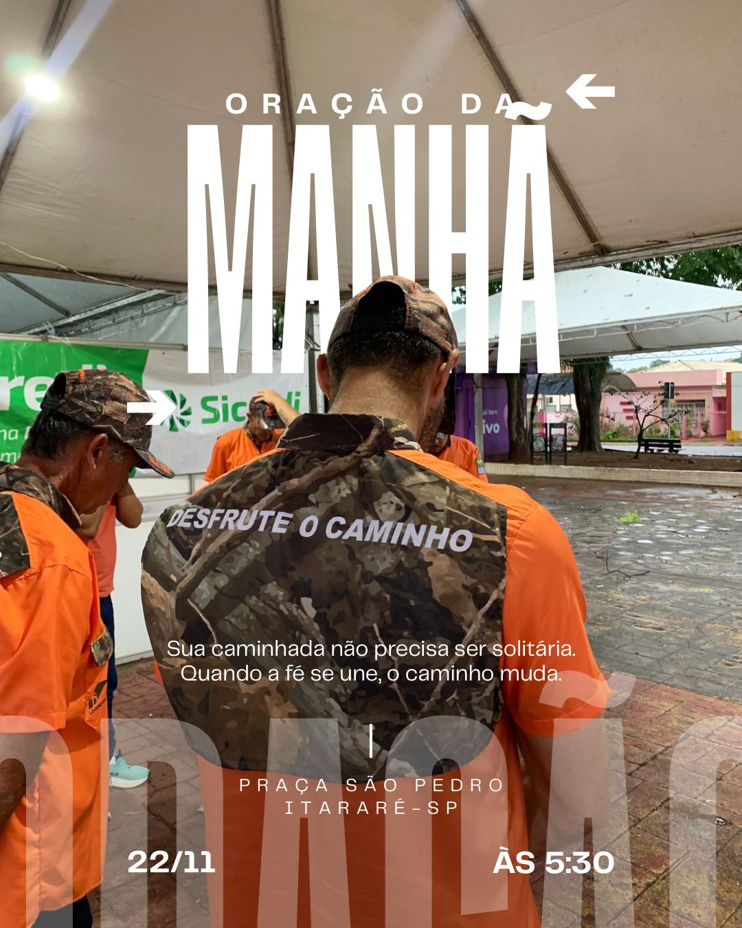 Imagem do evento Oração de Sábado de manhã em Itararé SP